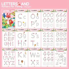 Kids Magic Tracing Book - Alphabet Numbers & Science Writing