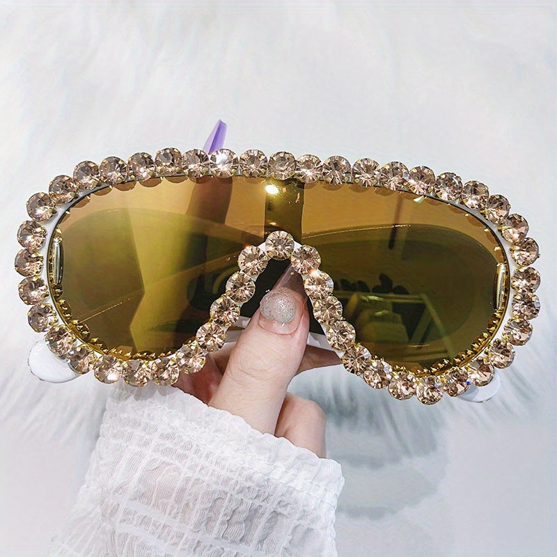 Y2K Oversized Photochromic Sunglasses UV400 Shield Glasses