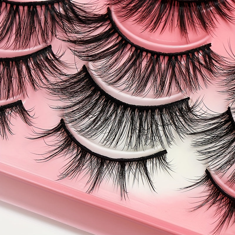 20 Pairs Chemical Fiber False Eyelashes Natural Wild Style Curli