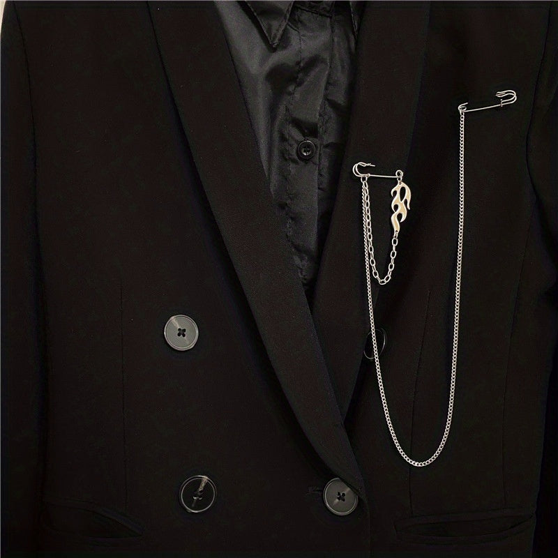 Street Style Waist Chain Brooch for Men and Women