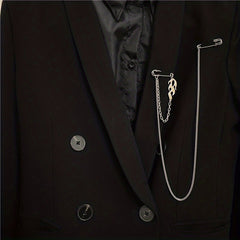 Street Style Waist Chain Brooch for Men and Women