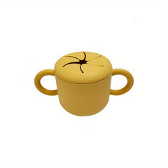 Silicone Spill-Proof Snack Cup for Toddlers, Kids - Non-Spill Cereal Keeper