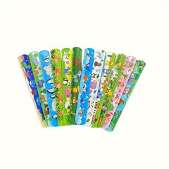 24 Pack Slap Wristbands Jungle Safari Party Favors Plastic Snap Bands Birthday W