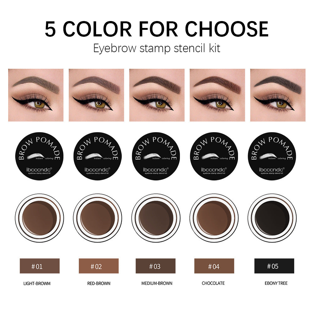 Brow Pomade Eyebrow Stamp Stencils Kit Universal Stencil Kit