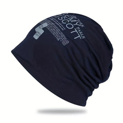 Men's Spring Summer Thin Pullover Hat Cotton Polyester Turban Hat