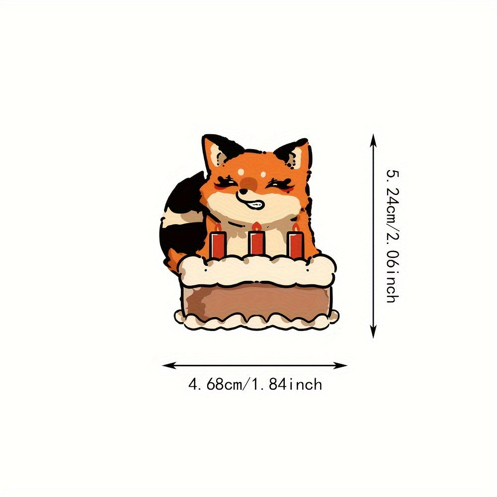 50pcs Little Fox Graffiti Stickers Holiday Decoration Luggage Waterproof
