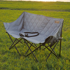 Portable Outdoor Double Folding Chair for Camping Beach