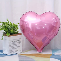 2pcs Giant 81cm Red Heart Balloons Set with Ribbon and Straw
