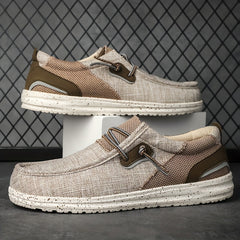 Men's Breathable Slip On Canvas Shoes For Hiking