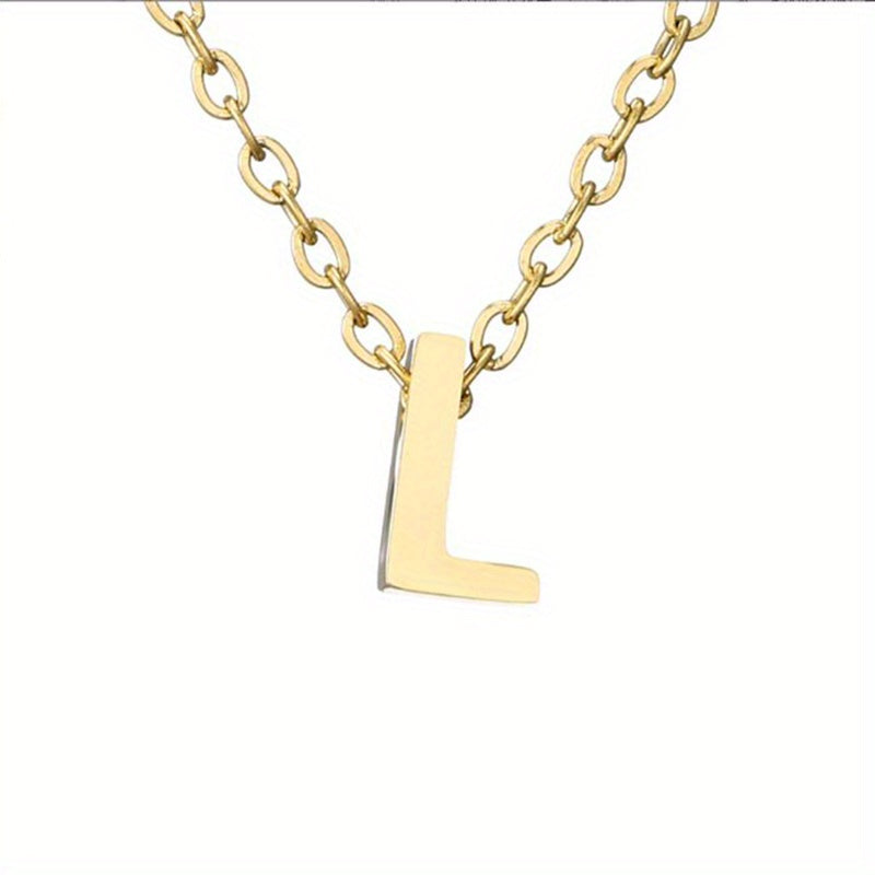 26 Letters Golden Love Initial Necklace Bridesmaid Gift