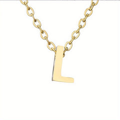 26 Letters Golden Love Initial Necklace Bridesmaid Gift