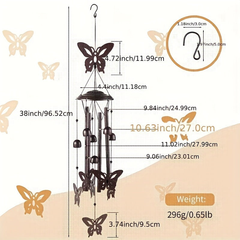 Metal Wind Chimes Hanging Outdoor Home Balcony Decor