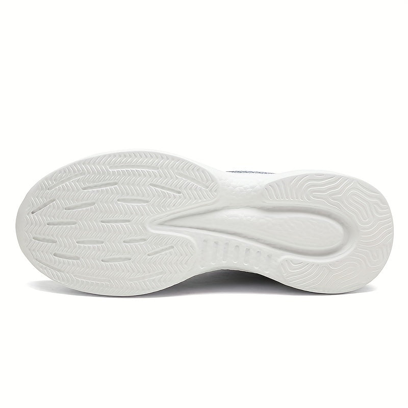 Soft Thick Bottom Shock Absorption Woven Shoes Mesh Breathable Running Shoes