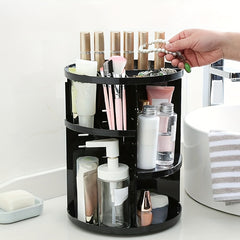 360 Rotating Makeup Organizer Spinning Bathroom Countertop Storage