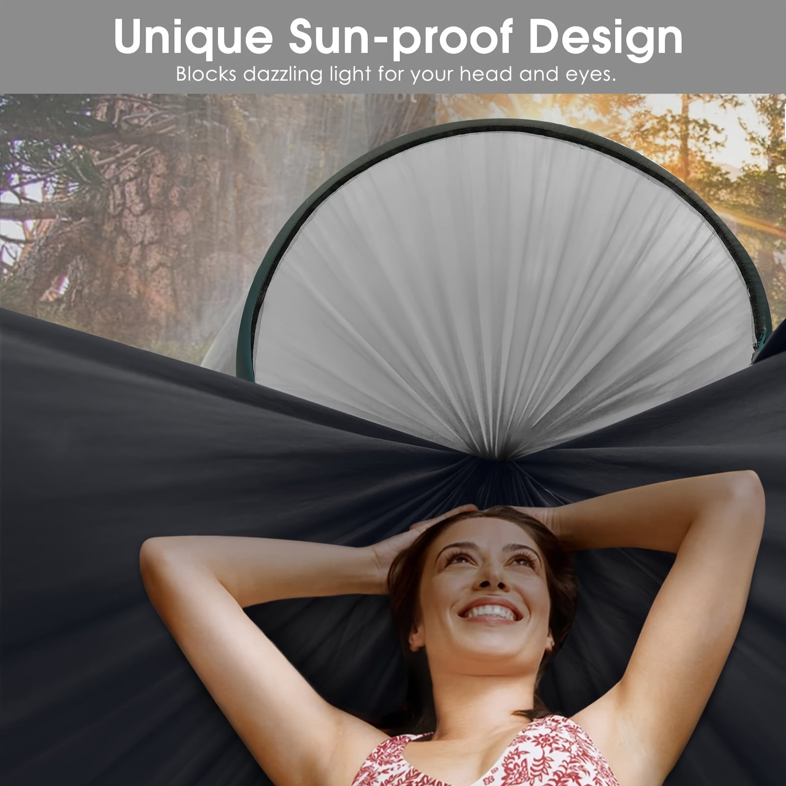 Nylon Camping Hammock w/ Mosquito Net