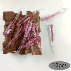 10pcs Worm Fishing Lures for Freshwater & Saltwater Fishing