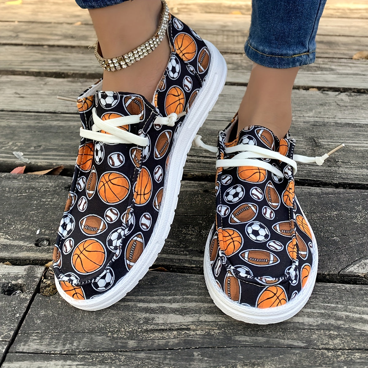 Rugby Baseball Element Women's Canvas Flat Shoes Slip On Lightweight Sneakers