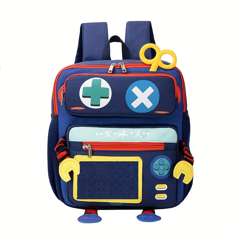 Kids Cartoon Robot Backpack Large Capacity School Bag