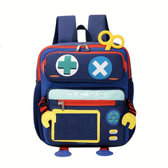 Kids Cartoon Robot Backpack Large Capacity School Bag