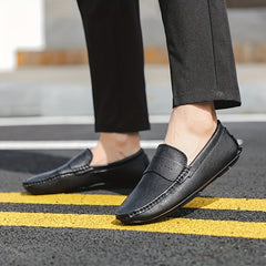 Men's Comfy Moccasin Loafer Shoes Non-slip Slip On Driving Shoes