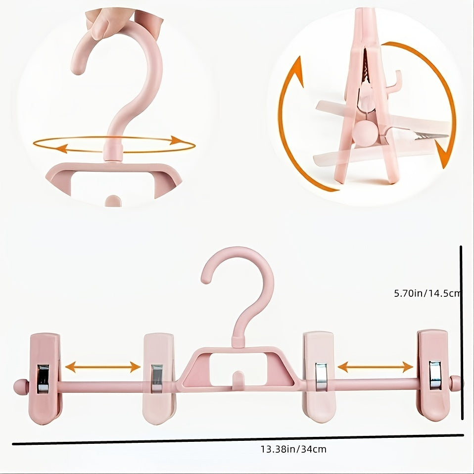 Non slip Plastic Pants Clip Rack Closet Organizer