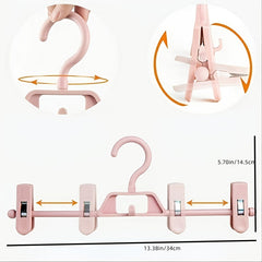 Non slip Plastic Pants Clip Rack Closet Organizer