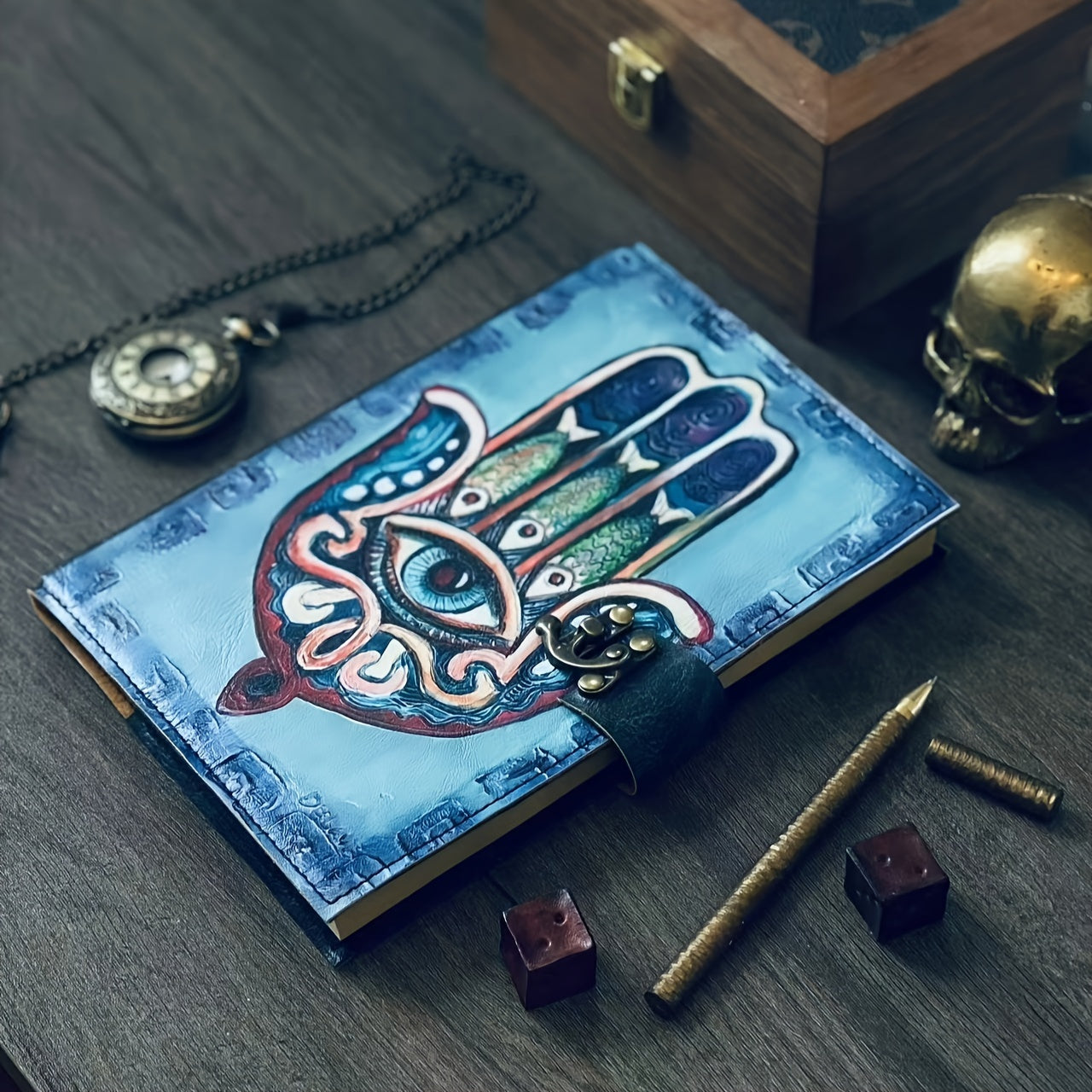 Personalized Vintage Leather Journal Soft Cover Plain Pages
