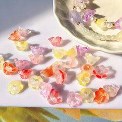 10pcs 10mm Bluebells Glass Beads Jewelry Making DIY Necklace Bracelet Pendant