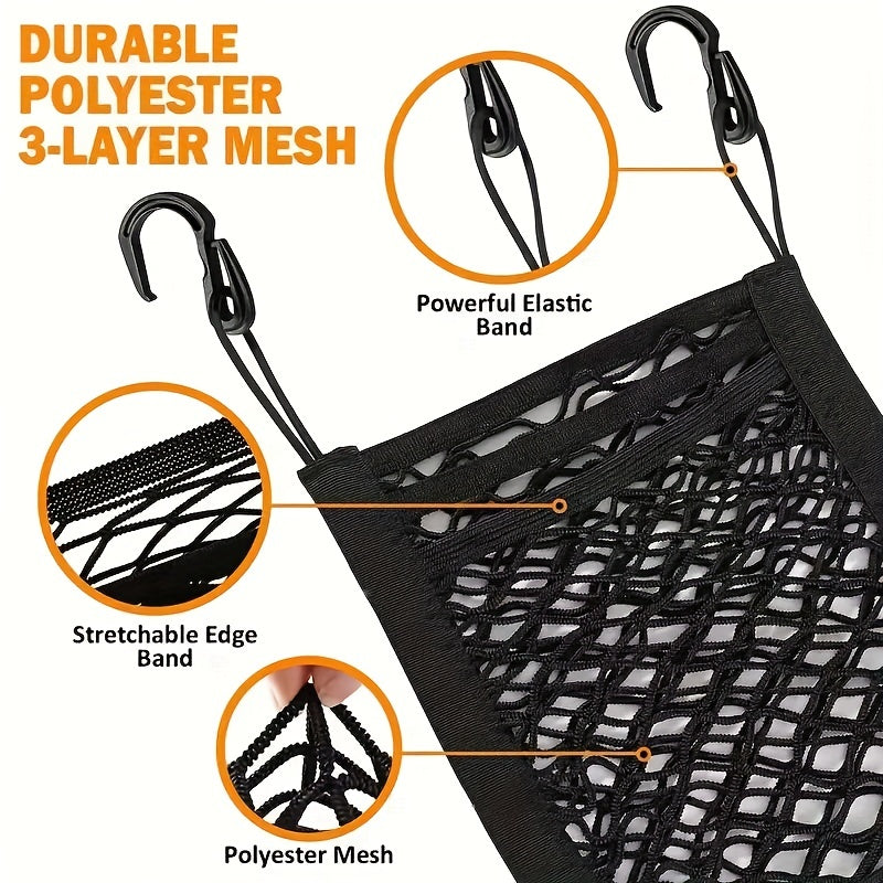Dog Car Net Barrier Pet Safety Barrier Auto Mesh Organizer Easy To Install