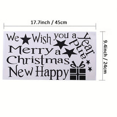 Merry Christmas Tree Window Stickers Vinyl Decal For Home Decor