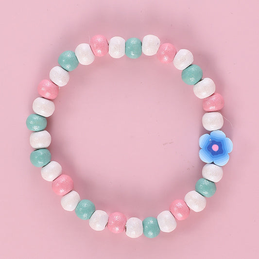 Makersland Kids Pottery Flower Bead Bracelet
