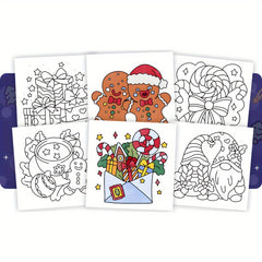 Deluxe Christmas Coloring Book 20x20cm Upgraded Edition