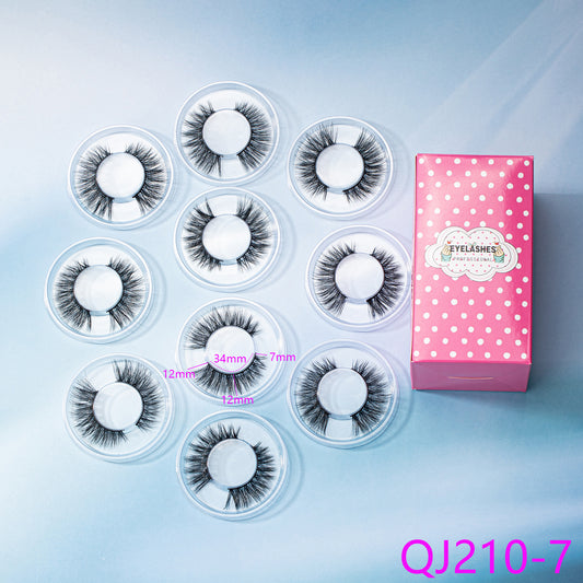 Fluffy 6D Mink False Eyelashes Pack of 10 for Perfect Makeup