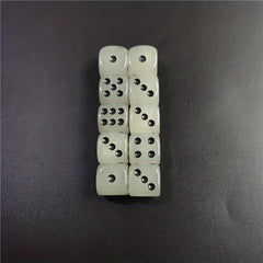 10pcs Luminescent Dice Set 16mm for Nightclub Bar KTV Board Games