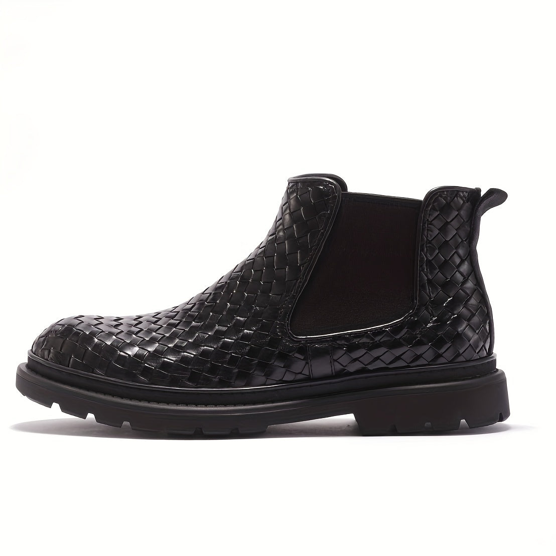 Men's Chelsea Boots Casual Mid Top Anti skid Slip On Boots