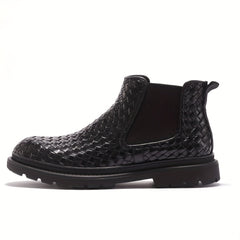 Men's Chelsea Boots Casual Mid Top Anti skid Slip On Boots