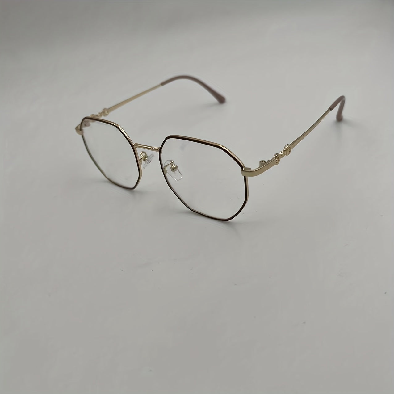 Polygonal Anti Light Glasses For Women Men Students