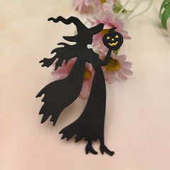 Halloween Witch Cat Spider Web Cutting Mold DIY Scrapbooking Craft Decoration