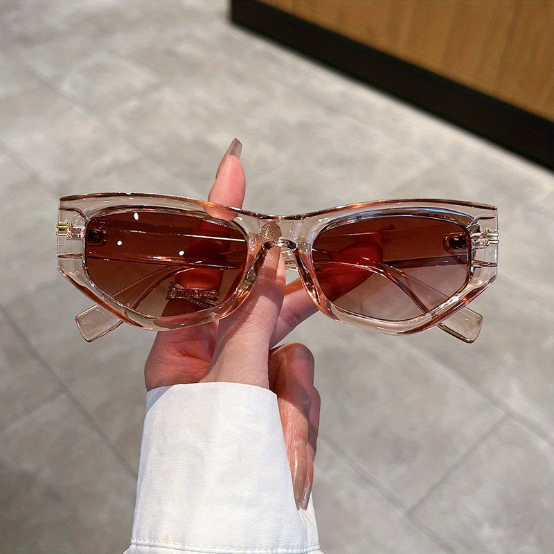 Cat Eye Sunglasses Mod Metal Decor Sports Glasses Casual Outdoor Eyewear UV400