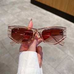 Cat Eye Sunglasses Mod Metal Decor Sports Glasses Casual Outdoor Eyewear UV400