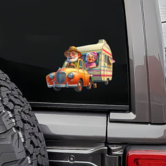 Grandparents RV Travel Vinyl Sticker - Waterproof & Scratch Resistant