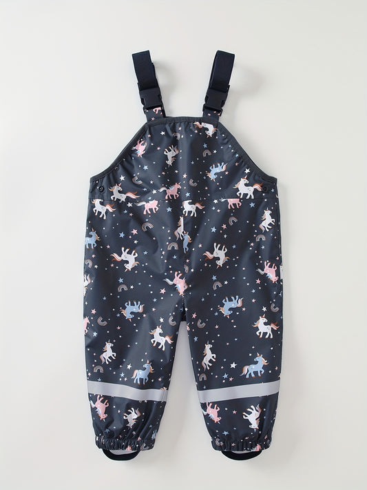 Unicorn Graphic Cartoon Romper Girls Jumpsuit Kids Clothes Gift