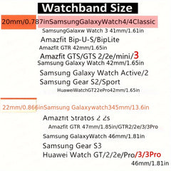 Silicone 20mm 22mm Watch Strap for Galaxy Watch 4 6 Classic 5 Pro 46m