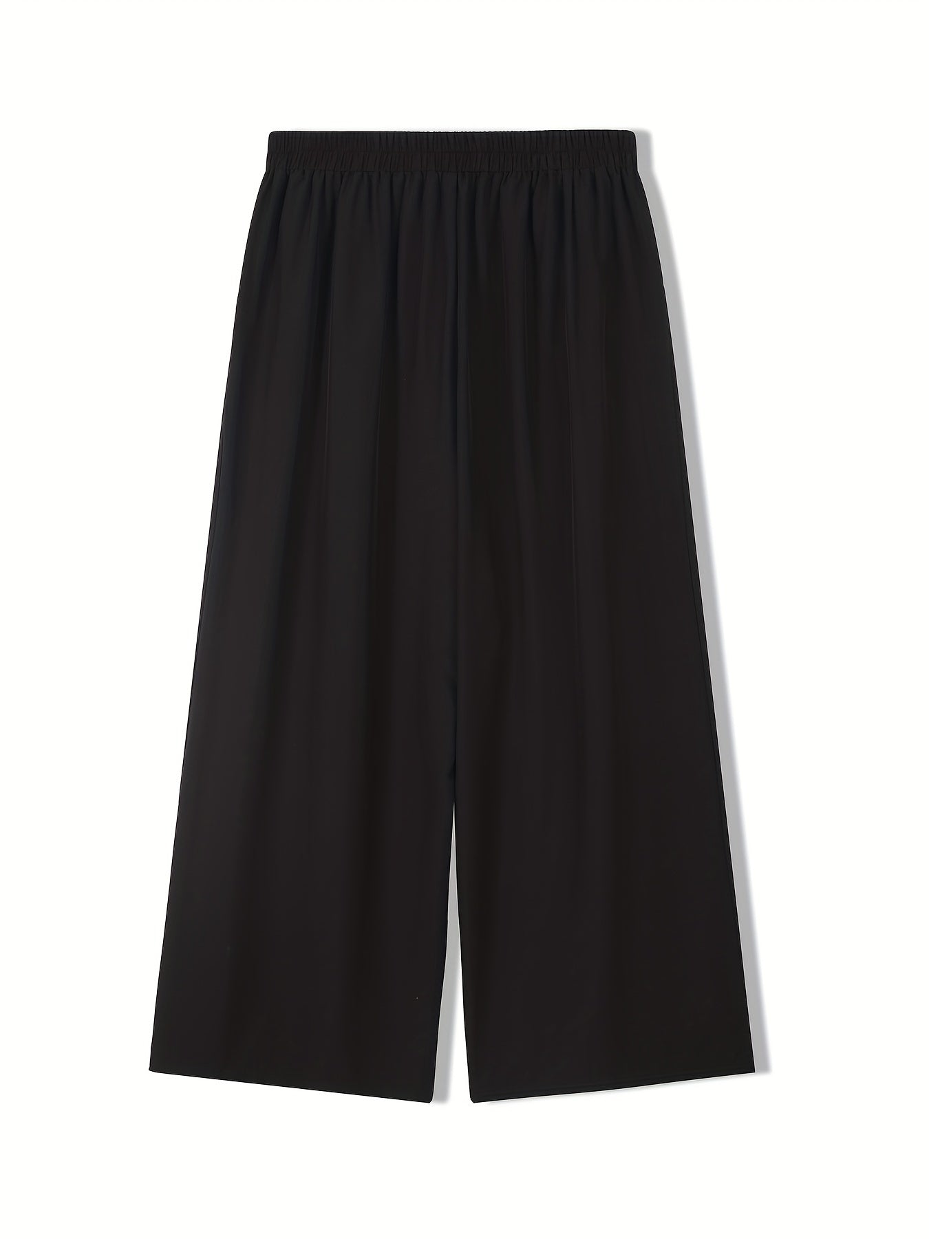  Wide Leg Ruched Trousers With Pockets