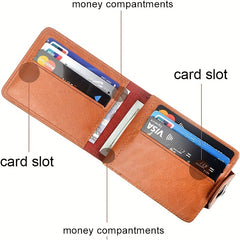 Men's US Dollar Bill Money Bifold Wallet Card Photo Holder Wallet