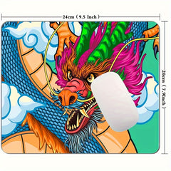 Chinese Dragon Mousepad Non Slip Rubber Base for Computers Laptop