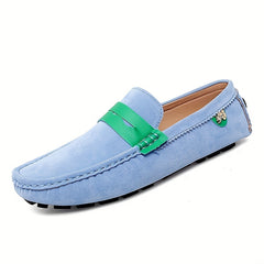 Women's Colorblock Flat Loafers Soft Sole Casual Shoes