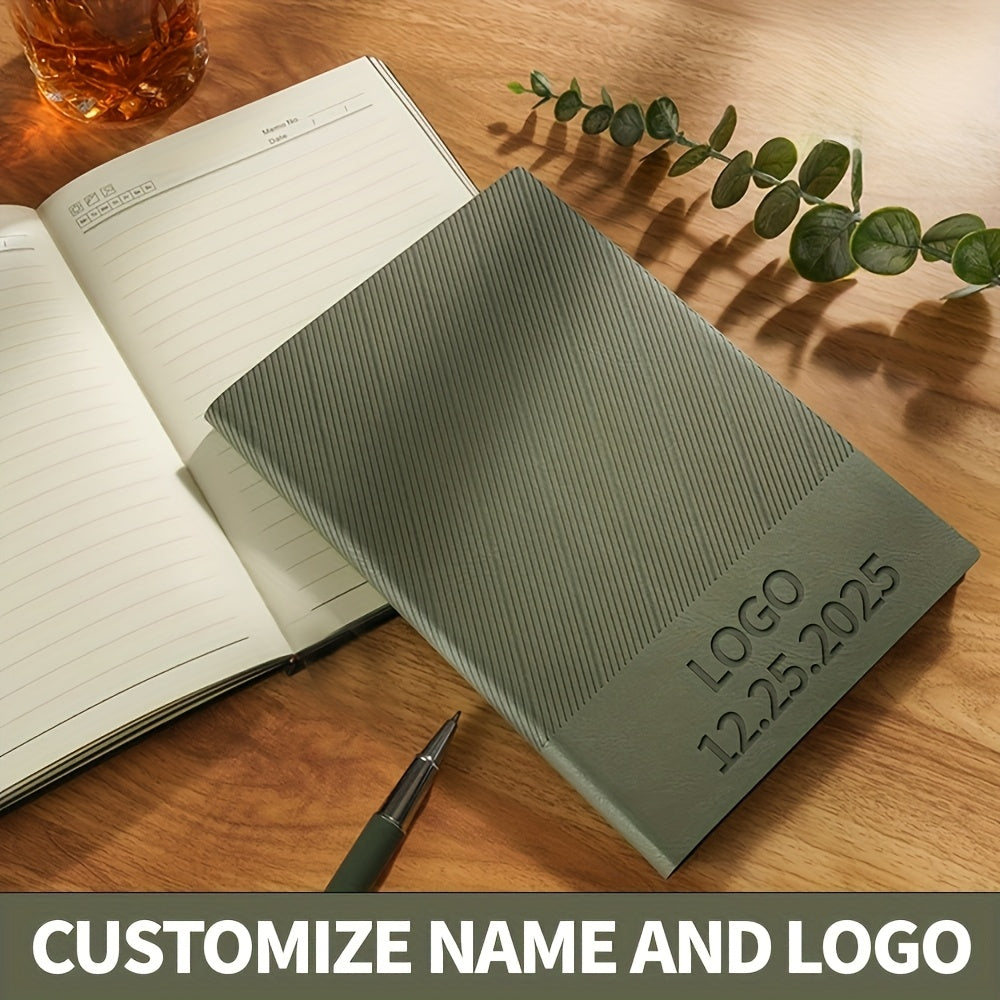 Personalized A5 Soft Cover Notebook with Name, Phone Number & Logo