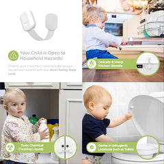 4pcs Baby & Children Locks Secure Drawer Refrigerator Cabinet