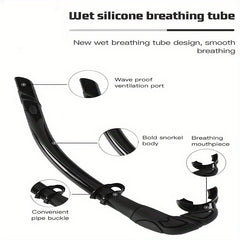 Silicone Freediving Snorkel for Diving Swimming